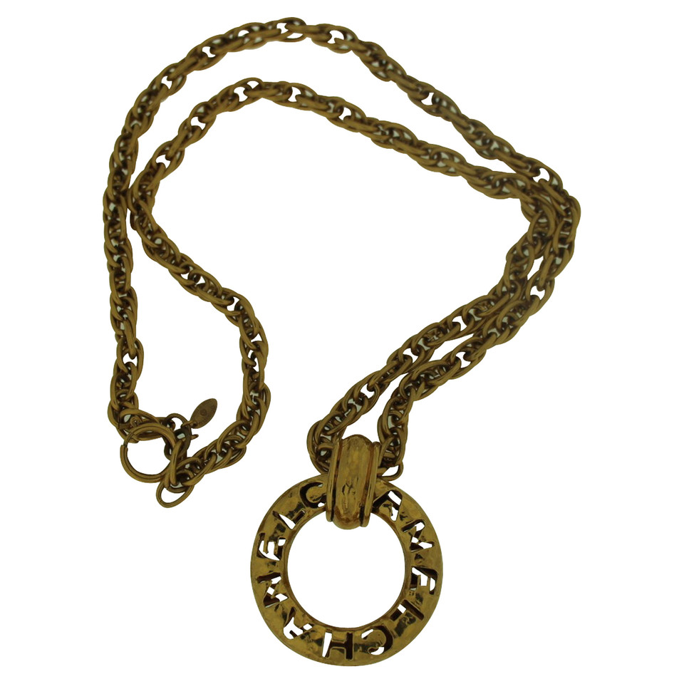 Chanel Collier Chanel en métal d'or millésime