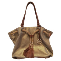 Michael Kors Shopper in Tela in Oro