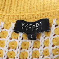 Escada Cardigan in yellow / white