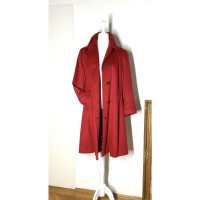 Jil Sander Jacke/Mantel aus Kaschmir in Rot