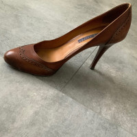 Ralph Lauren Black Label Pumps/Peeptoes Leer in Bruin