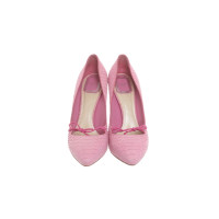 Christian Dior Pumps/Peeptoes Leer in Roze