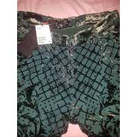 Balmain X H&M Paio di Pantaloni in Seta in Verde