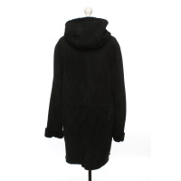 Giorgio Brato Giacca/Cappotto in Pelle in Nero