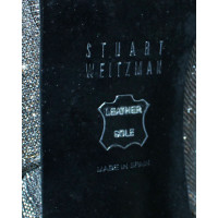 Stuart Weitzman Sandalen Leer in Zilverachtig