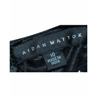 Aidan Mattox Kleid aus Seide in Schwarz