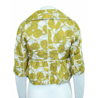 Calvin Klein Jacket/Coat Silk in Yellow