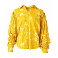 Johanna Ortiz Top Cotton in Yellow