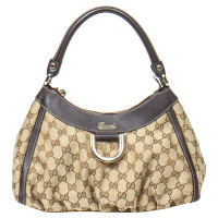 Gucci Shoulder bag Canvas in Beige