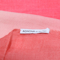 Agnona Schal/Tuch aus Kaschmir in Rosa / Pink