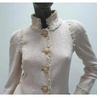 Chanel Veste/Manteau en Coton en Rose/pink