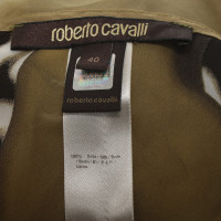 Roberto Cavalli top in seta in Multicolor