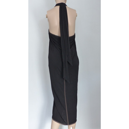 Hermès Kleid aus Viskose in Schwarz