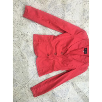 Armani Jeans Blazer aus Baumwolle in Rot