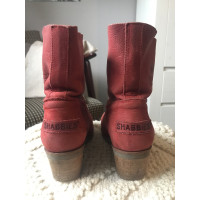Shabbies Amsterdam Ankle boots Leather in Red
