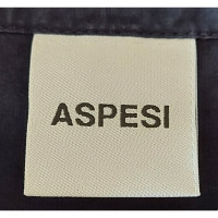 Aspesi Jacke/Mantel aus Baumwolle in Blau