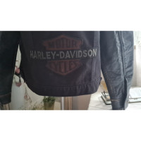 Harley Davidson Jas/Mantel Leer in Zwart