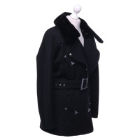 Mugler Manteau en noir