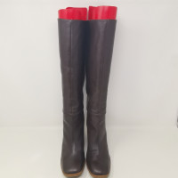 Robert Clergerie Bottes en Cuir en Marron