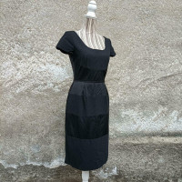 Alberta Ferretti Kleid aus Wolle in Schwarz
