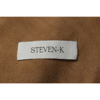 Steven-K Vestito in Pelle in Beige
