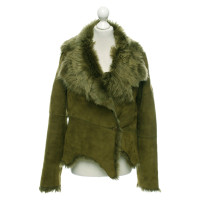 Plein Sud Jacket/Coat Leather in Green