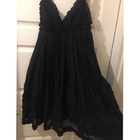 Dsquared2 Kleid aus Baumwolle in Schwarz