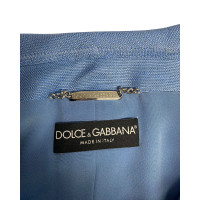 Dolce & Gabbana Giacca/Cappotto in Seta in Blu
