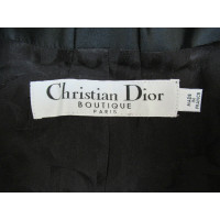 Christian Dior Anzug aus Seide in Schwarz