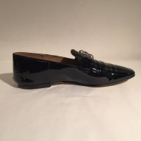 Hermès Slippers/Ballerinas Patent leather in Black