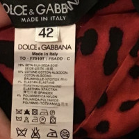 Dolce & Gabbana Oberteil aus Seide in Bordeaux