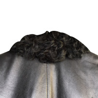 Richmond Leather coat with fur