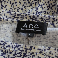 A.P.C. Print-Kleid mit Gürtel