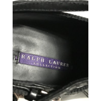 Ralph Lauren Purple Label Enkellaarzen Leer in Zwart