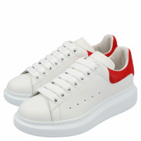 Alexander McQueen Sneaker in Pelle in Bianco