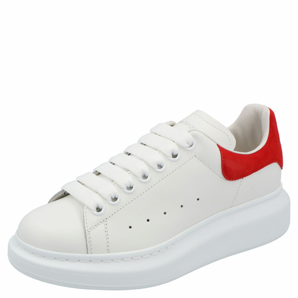 Alexander McQueen Sneaker in Pelle in Bianco