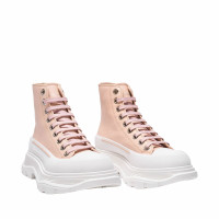Alexander McQueen Slick Sneakers aus Leder in Rosa / Pink