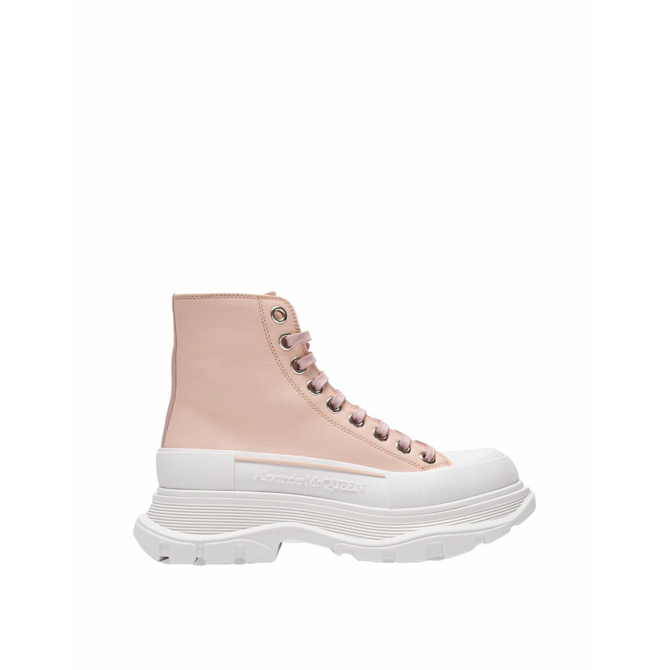 Alexander McQueen Slick Sneakers Leather in Pink