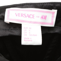 Versace For H&M Seidenkleid in Schwarz