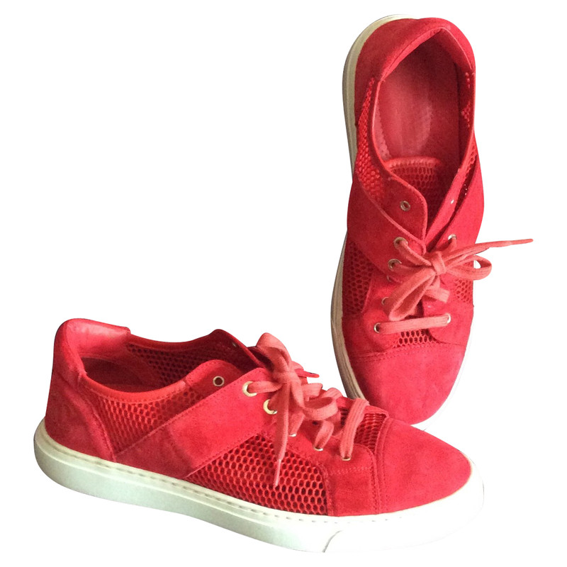 chanel red sneakers