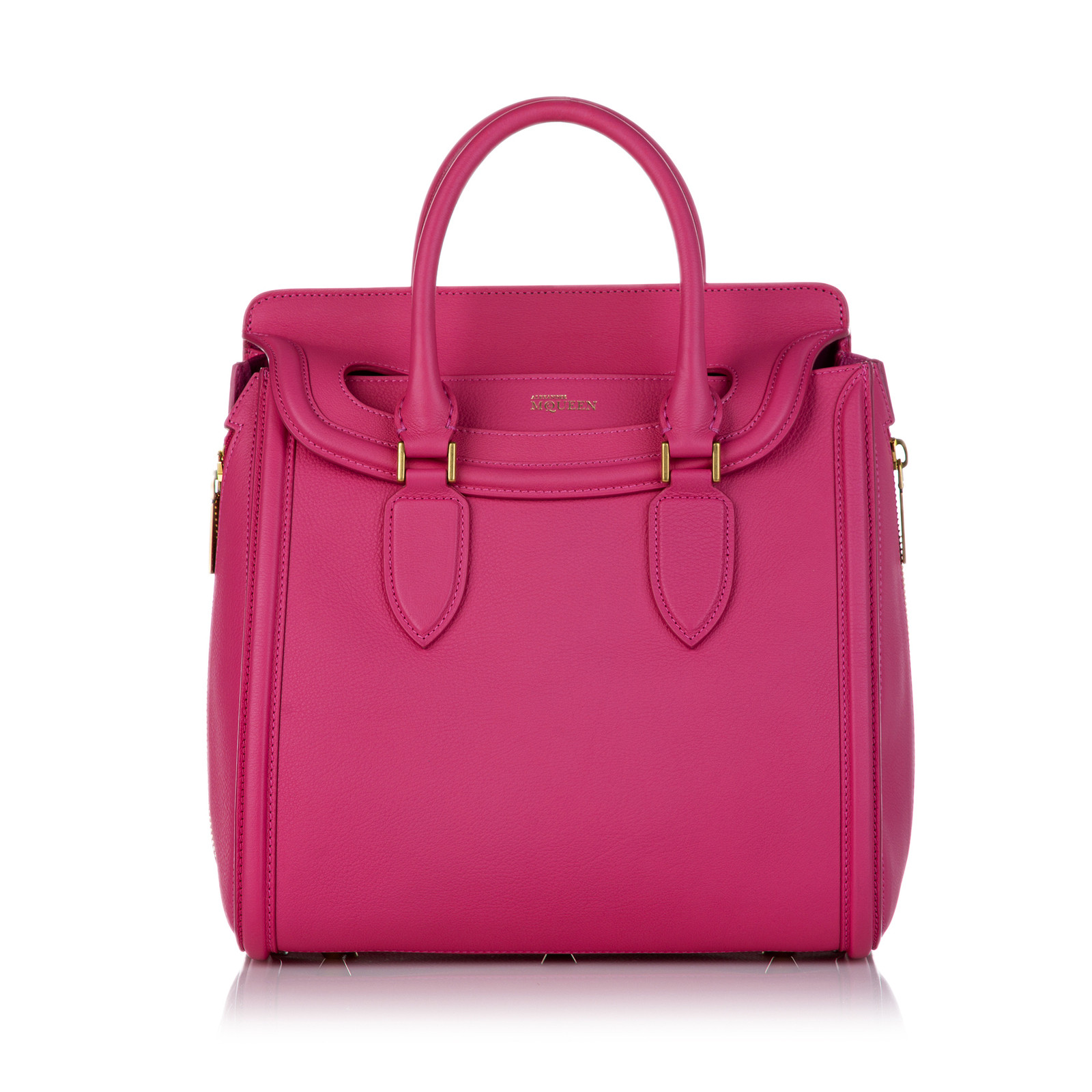Alexander McQueen Heroine Bag 30 Leather in Pink - Second Hand Alexander  McQueen Heroine Bag 30 Leather in Pink buy used for 739€ (7037286)