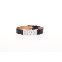 John Richmond Bracelet/Wristband Leather in Black