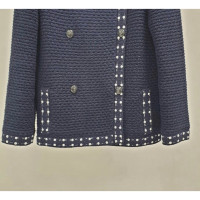 Chanel Giacca/Cappotto in Cashmere in Blu