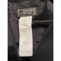 Gianni Versace Kleid aus Wolle in Schwarz