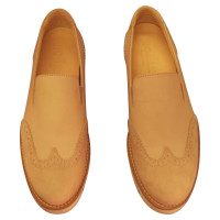 Hogan Slippers/Ballerina's Leer in Beige