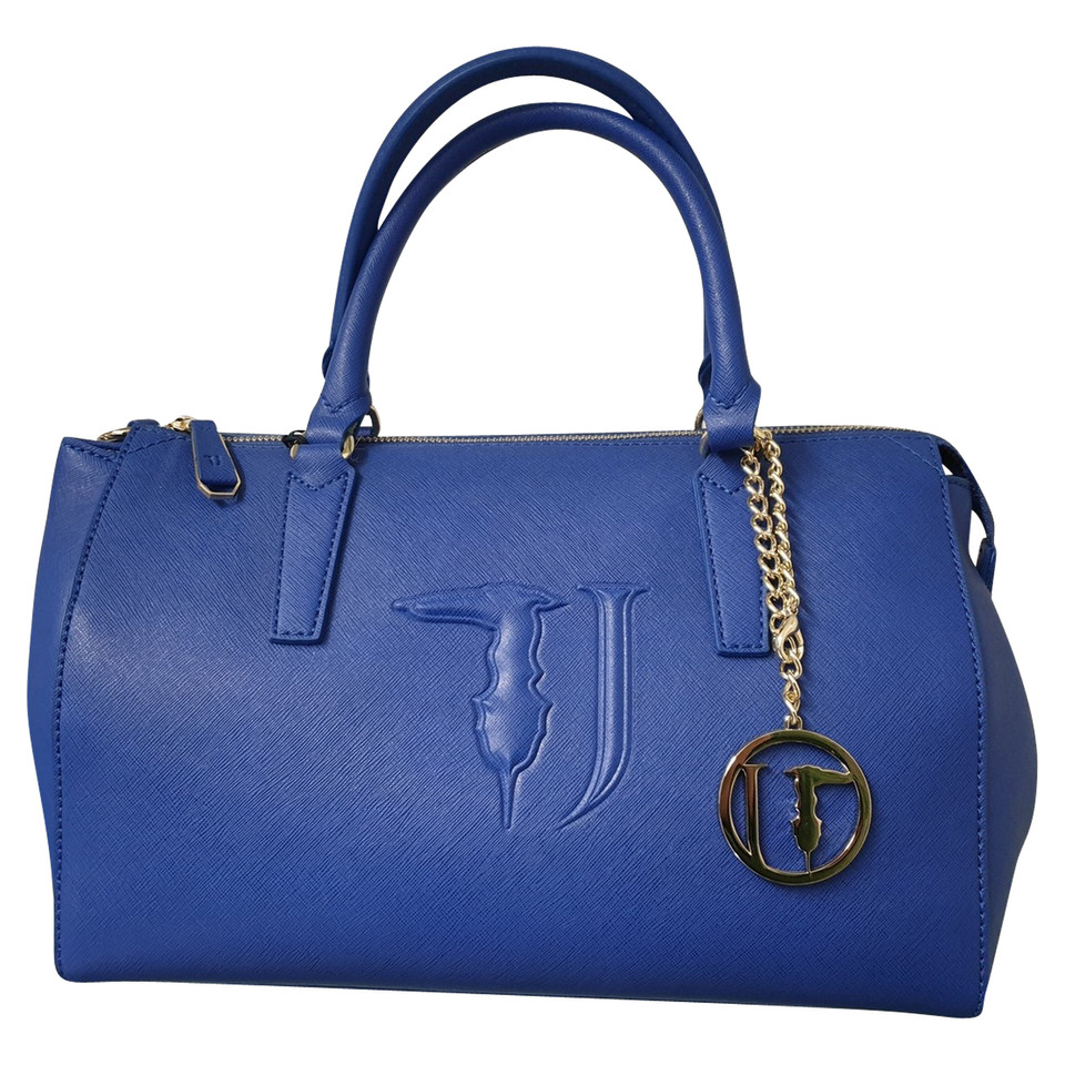 Trussardi Shoulder bag Leather in Blue
