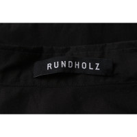 Rundholz Vestito in Cotone in Nero