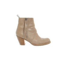 Acne Bottines en Cuir en Beige