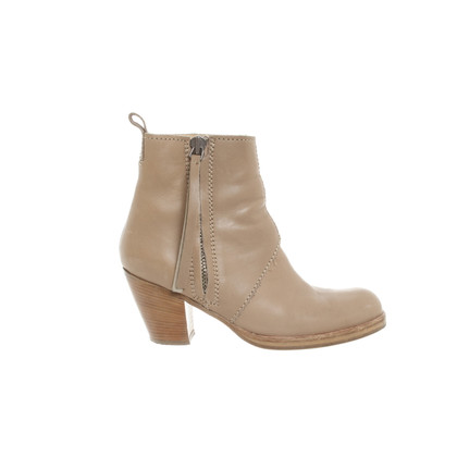Acne Ankle boots Leather in Beige