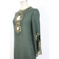 Antik Batik Robe en Laine en Vert